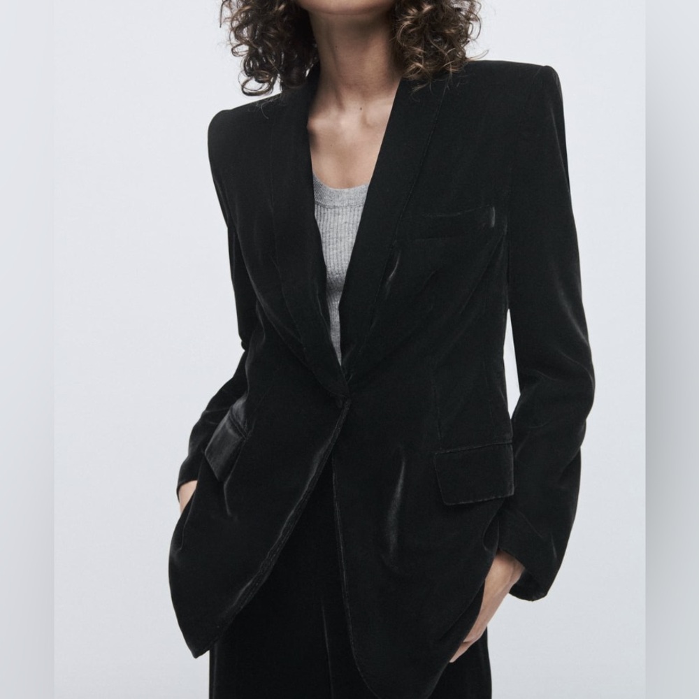 Zara Velvet Blazer